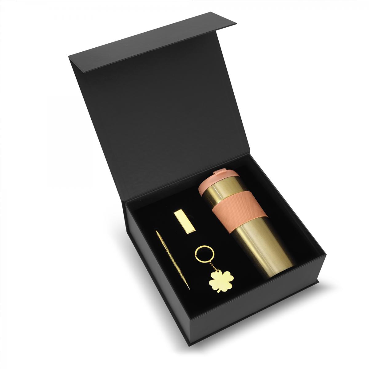 Termos-Anahtarlık- USB ve Kalem VIP Hediye Set