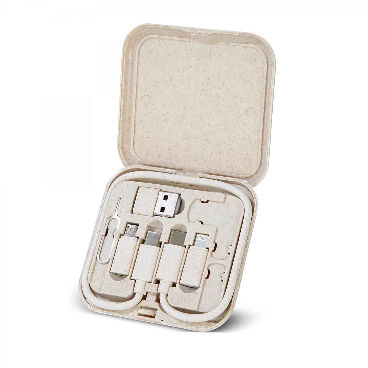 Dikdörtgen Çok Fonksiyonlu Taşınabilir Kablo Seti