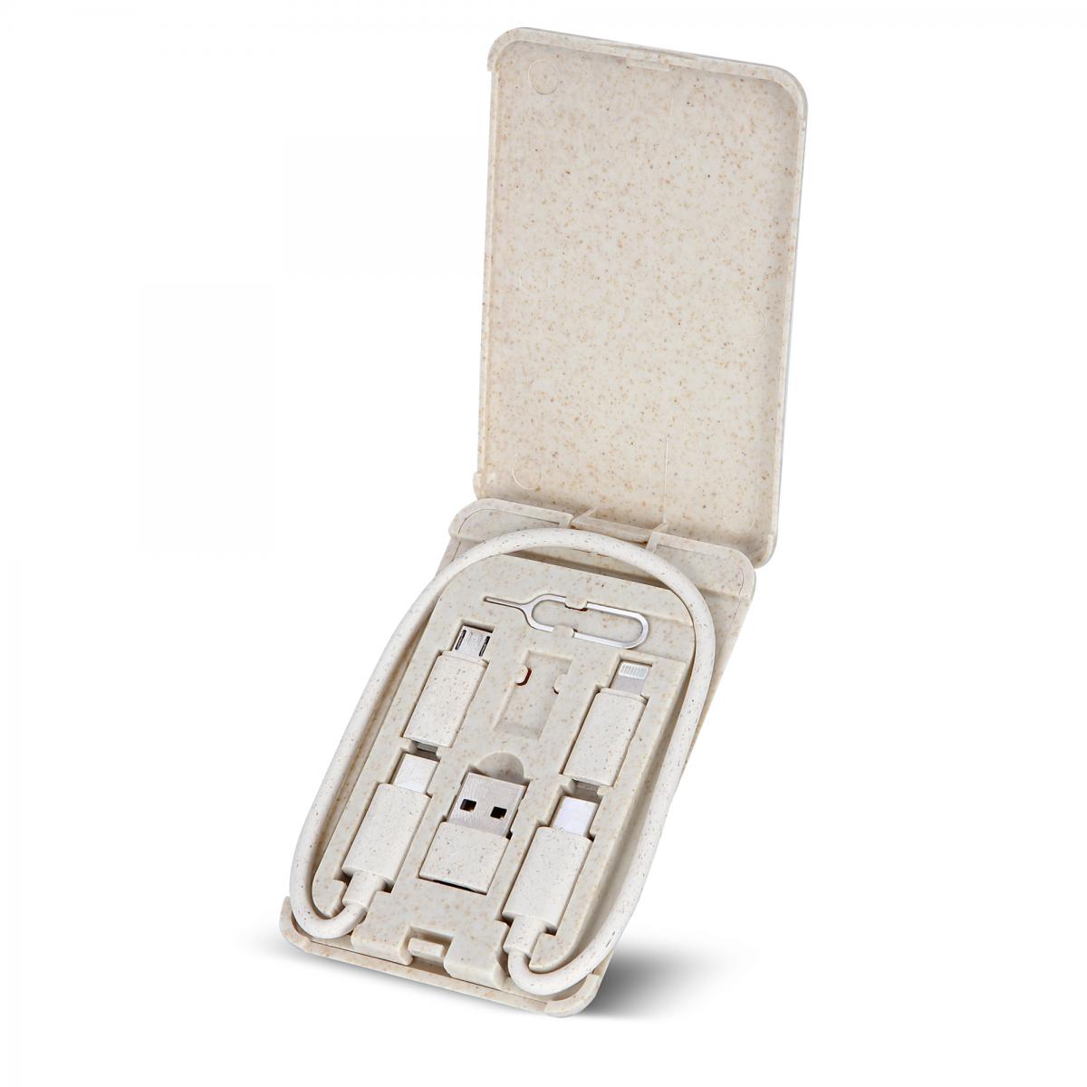 Dikdörtgen Çok Fonksiyonlu Taşınabilir Kablo Seti