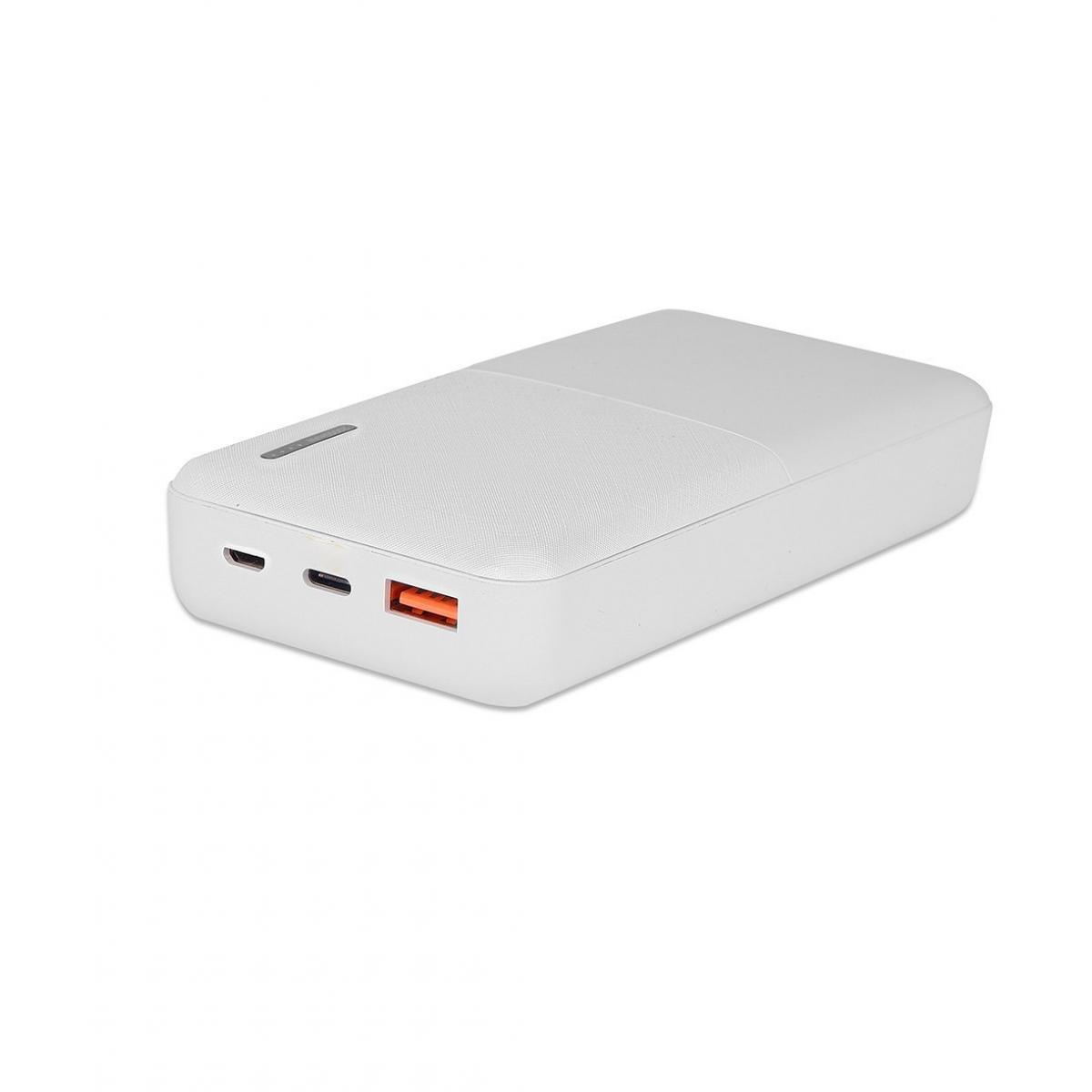 BayCHIP  Beyaz Powerbank 20000 mAh Hızlı Şarj